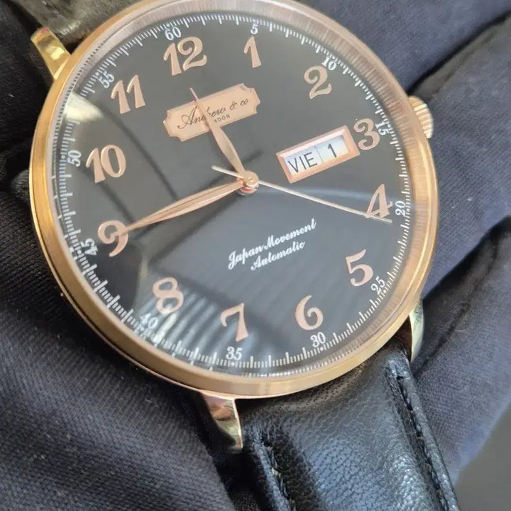 [BUNJANG] Andrew &amp; Co Glasgow AC601R-C Rose Gold Automatic Watch / Andrew&amp;co 오토매틱 시계 미사용 전시품