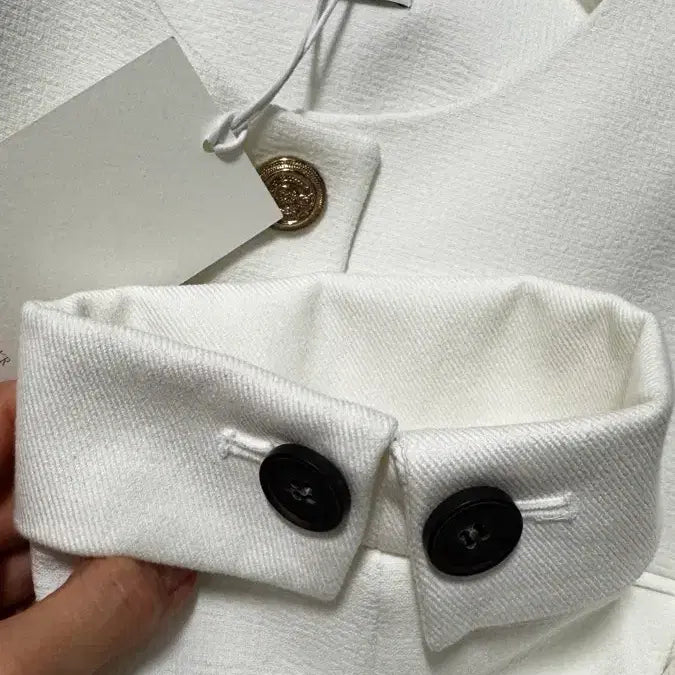 [BUNJANG] LUNARUUM Milk White Jacket / 루나룸 제작 자켓 우유화이트 텍달린 새제품 다워 단스
