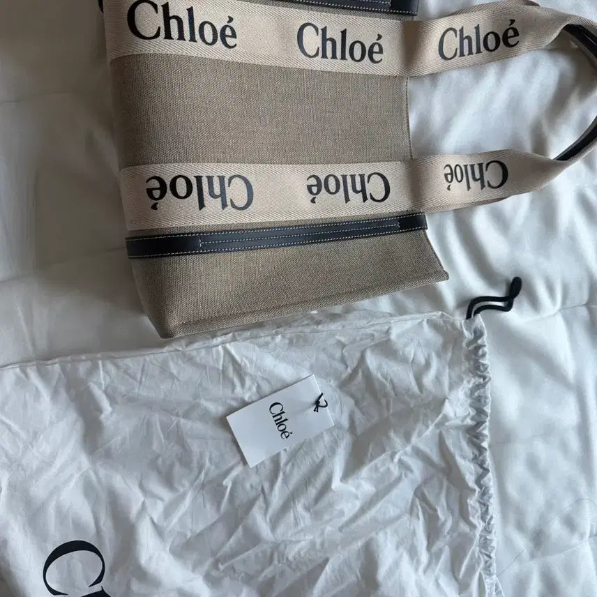 [BUNJANG] Chloé Woody Medium Tote Bag / 끌로에 우디 토트백 미디움