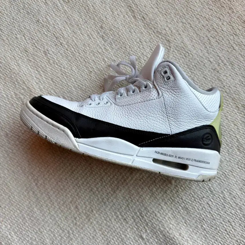 [BUNJANG] Nike Air Jordan 3 Fragment Retro SP White Black 270 / 나이키 에어 조던3 프라그먼트 270 풀구성