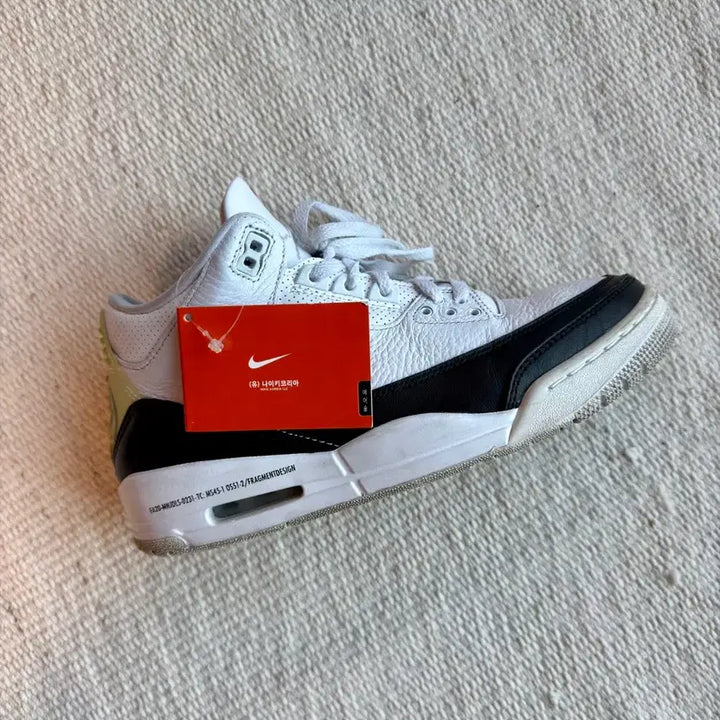 [BUNJANG] Nike Air Jordan 3 Fragment Retro SP White Black 270 / 나이키 에어 조던3 프라그먼트 270 풀구성