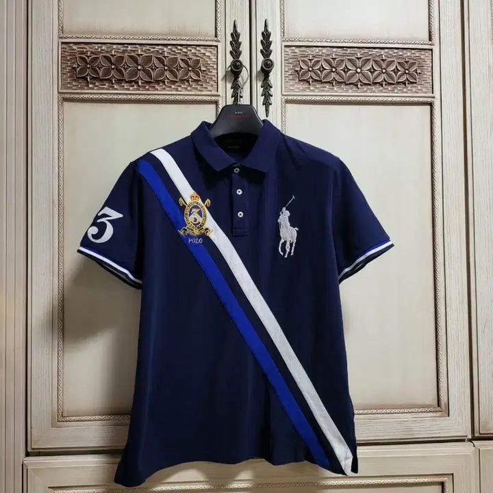 [BUNJANG] Polo Ralph Lauren Big Logo Big Pony Chieftain Short Sleeve Polo Shirt (Custom Fit L / 95-100) / 폴로 랄프로렌 빅로고 빅포니 치프키프 반팔 카라티 pk셔츠 L