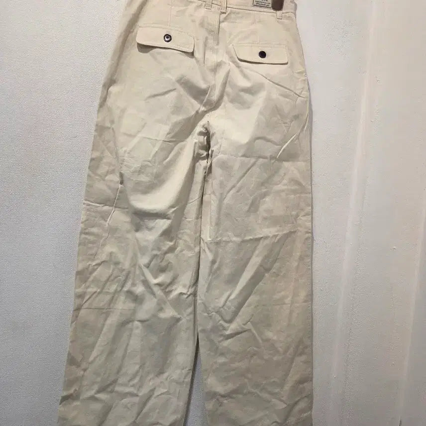 [BUNJANG] SATUR Beige Wide Cargo Pants / SATUR 베이지색 와이드 카고 바지