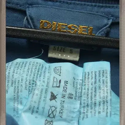[BUNJANG] Diesel Big Logo Cotton Round Neck T-Shirt Size S / 디젤 정품 빅무늬 면라운드티 택S 실측95-슬림100가능