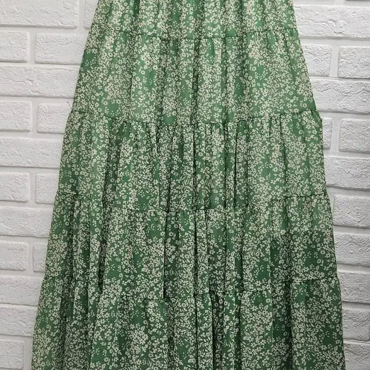 [SOLD OUT] A4374  플라워 캉캉 롱 스커트
