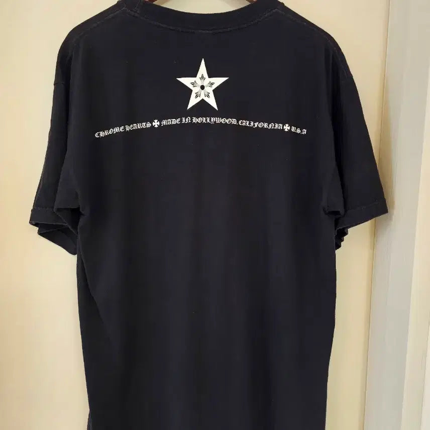 [BUNJANG] Chrome Hearts Black Star Short Sleeve T-Shirt - Size L / [정품] 크롬하츠 블랙 스타 반팔 티셔츠 L