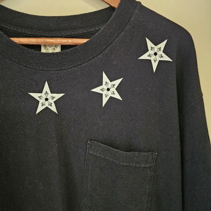 [BUNJANG] Chrome Hearts Black Star Short Sleeve T-Shirt - Size L / [정품] 크롬하츠 블랙 스타 반팔 티셔츠 L
