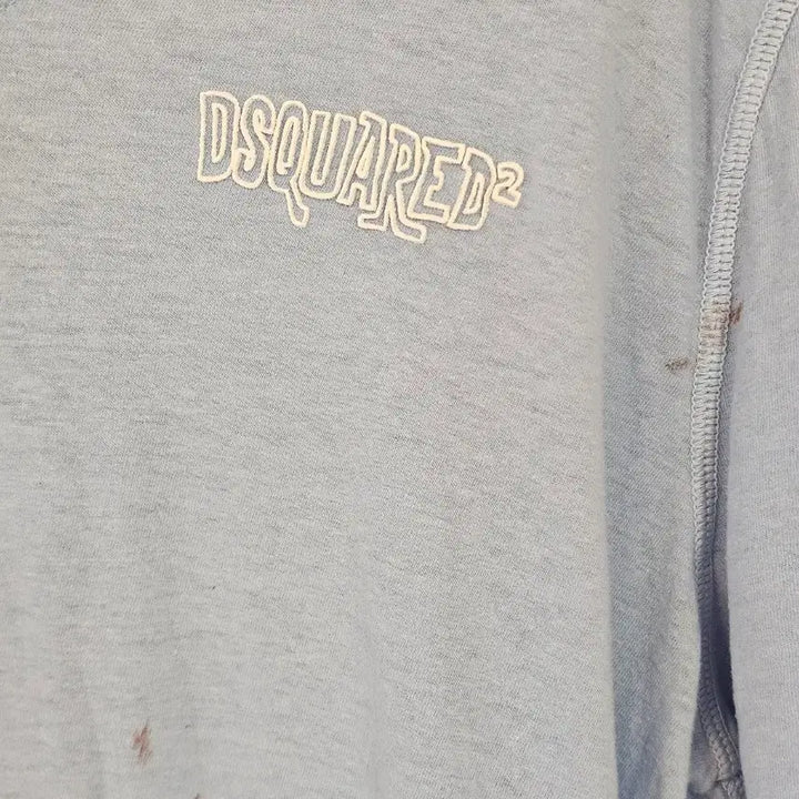 [BUNJANG] Dsquared2 Logo V-Neck Short Sleeve T-Shirt / [정품] 디스퀘어드 디퀘 로고 브이넥 반팔 티셔츠