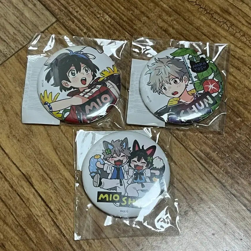 [BUNJANG] Spring Breeze Etranger Beach Etranger Can Badge Set / 봄바람의 에트랑제 해변의 에트랑제 캔뱃지 3종 일괄