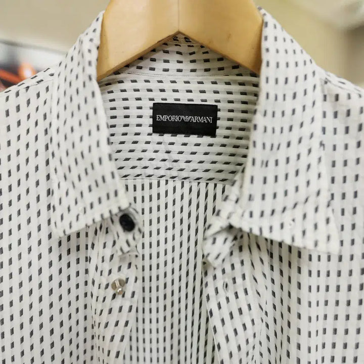 [BUNJANG] Emporio Armani Geometric Pattern Cotton Shirt / 기하 패턴 제대로 살아있는 아르마니 코튼 셔츠