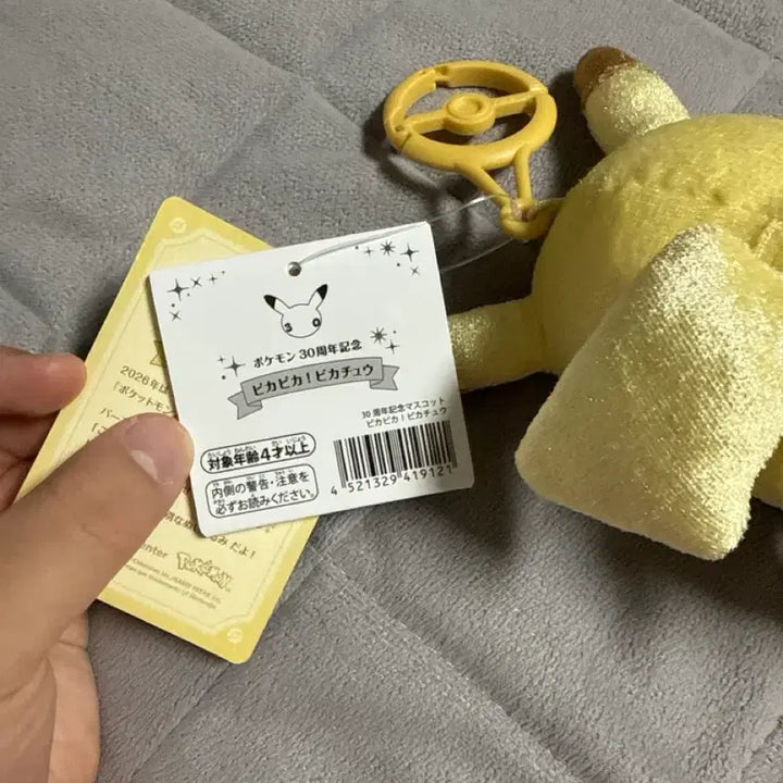 [BUNJANG] Pokemon Center 30th Anniversary Pikachu Mascot Keychain / 포켓몬센터 30주년 기념 마스코트 키링 피카츄