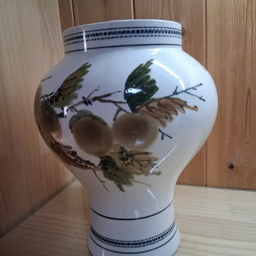 [BUNJANG] Modern Korean Art Fruit Vase / 근대사 과일 그림 도자기  동아화병