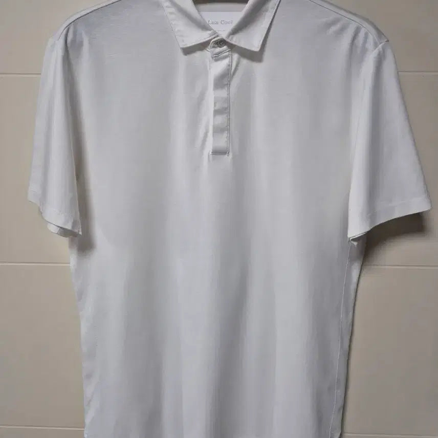 [BUNJANG] Allegri Luxe Cool White Collar T-Shirt / (M) 알레그리 럭스쿨 화이트 카라티셔츠