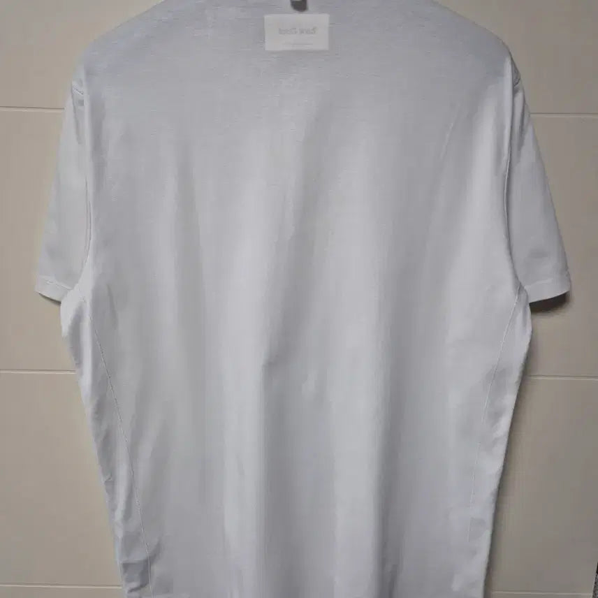 [BUNJANG] Allegri Luxe Cool White Collar T-Shirt / (M) 알레그리 럭스쿨 화이트 카라티셔츠