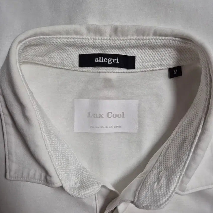 [BUNJANG] Allegri Luxe Cool White Collar T-Shirt / (M) 알레그리 럭스쿨 화이트 카라티셔츠