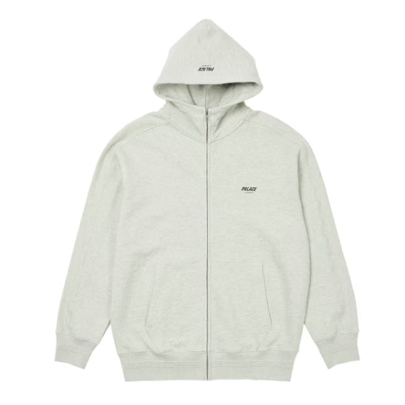 [BUNJANG] Palace Slub Zigzag Hoodie Zip-Up Grey / [M] 팔라스 슬럽 지그 재그 후드 집업 그레이 PALACE