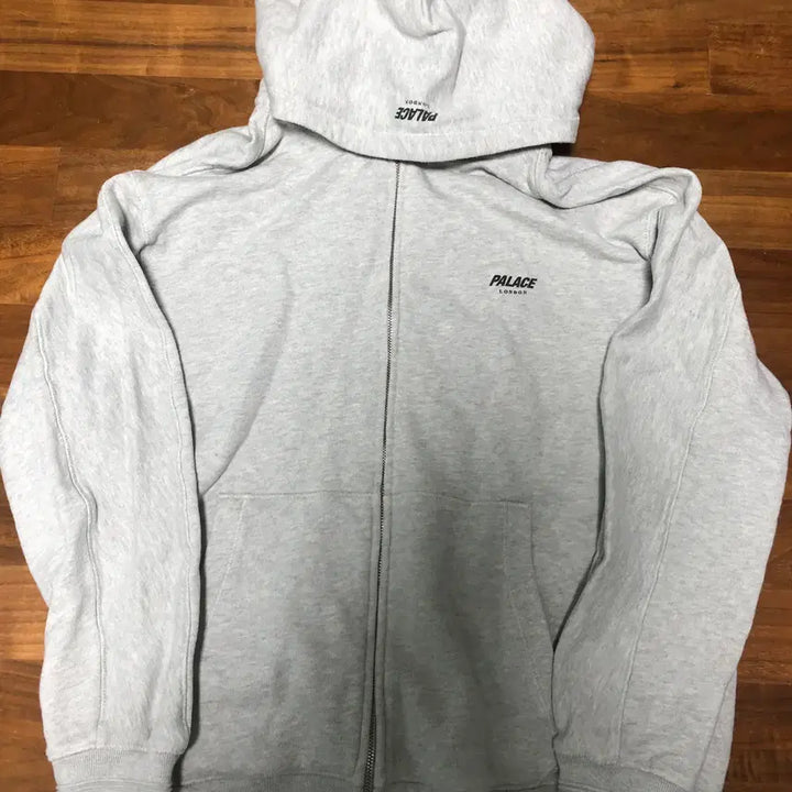 [BUNJANG] Palace Slub Zigzag Hoodie Zip-Up Grey / [M] 팔라스 슬럽 지그 재그 후드 집업 그레이 PALACE