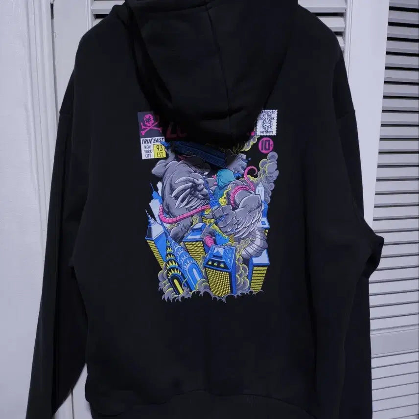 [BUNJANG] Joyuk Printing Hoodie T-shirt / 105 주욕 프린팅 후드티셔츠