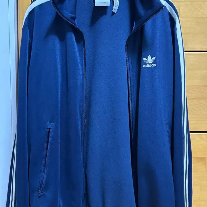 [BUNJANG] Adidas Navy Three-Stripes Track Top / 아디다스 네이비 삼선 트랙탑