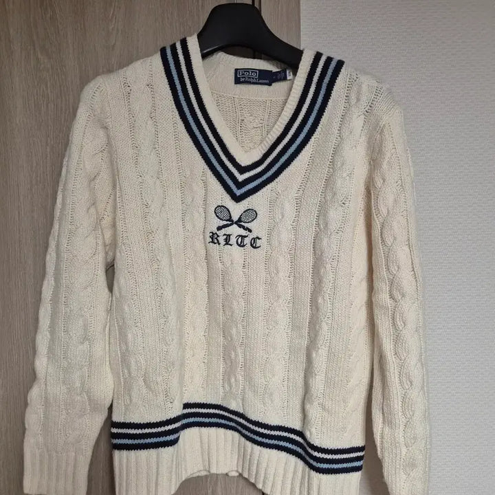 [BUNJANG] Polo Ralph Lauren Cable Cricket Knit Sweater - Size M / 폴로 랄프로렌 케이블 크리켓 니트 m