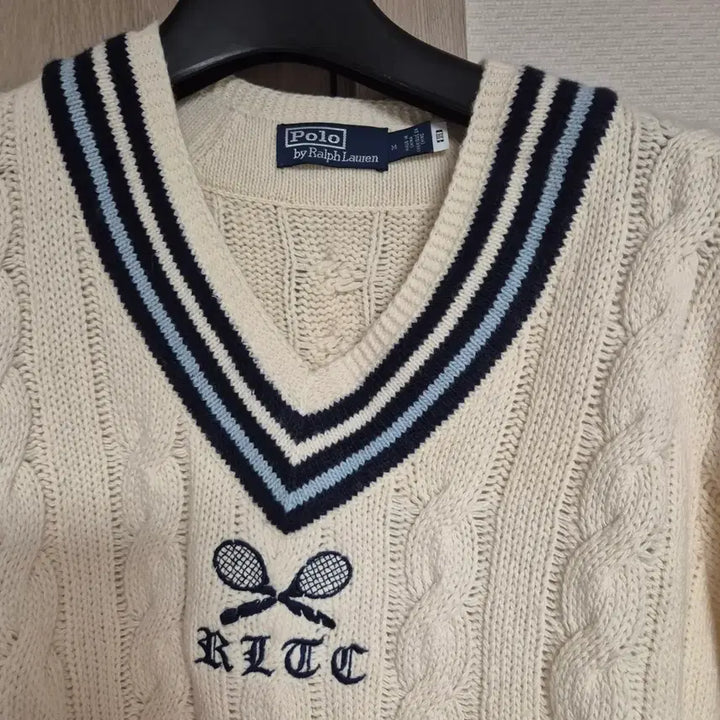 [BUNJANG] Polo Ralph Lauren Cable Cricket Knit Sweater - Size M / 폴로 랄프로렌 케이블 크리켓 니트 m