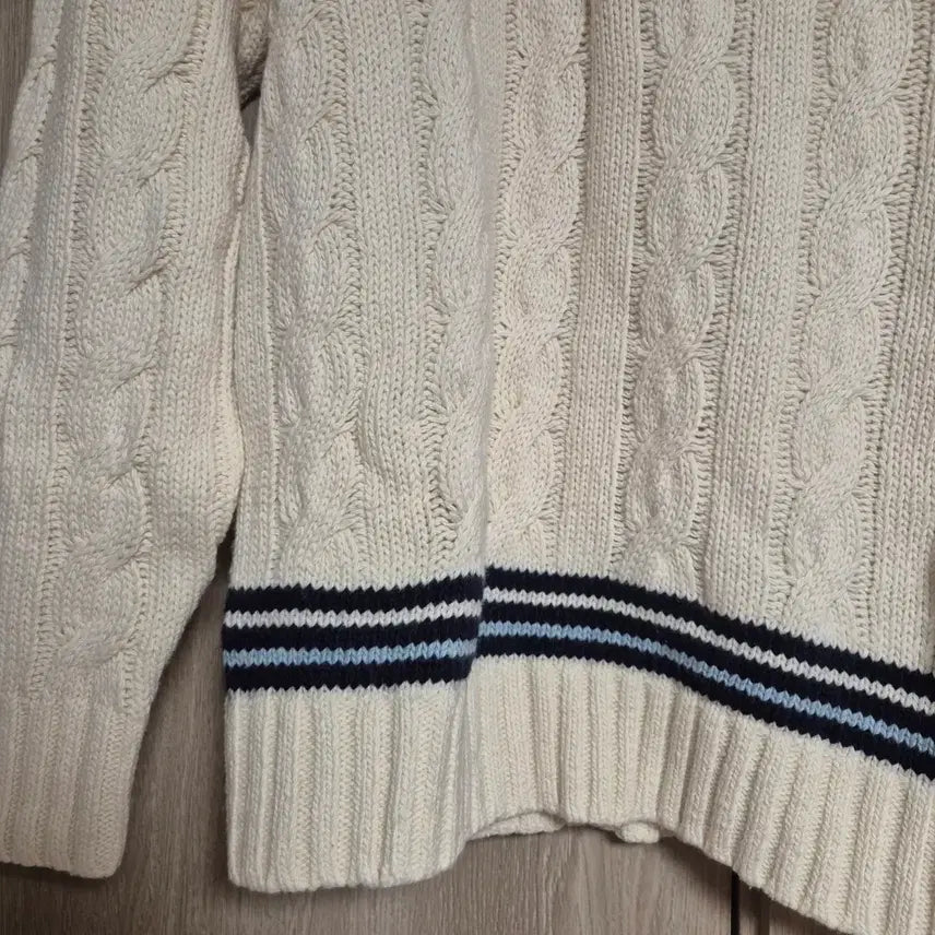 [BUNJANG] Polo Ralph Lauren Cable Cricket Knit Sweater - Size M / 폴로 랄프로렌 케이블 크리켓 니트 m