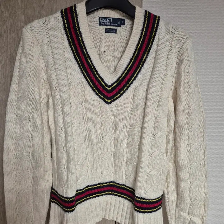 [BUNJANG] Polo Ralph Lauren V-Neck Cricket Knit Sweater - Size S / 폴로 랄프로렌 브이넥 크리켓 니트 s