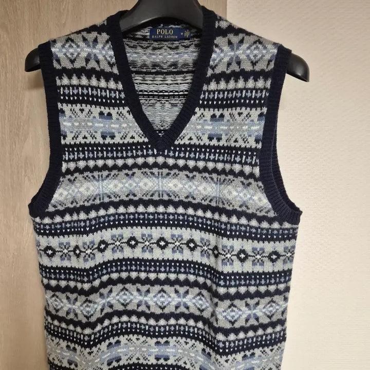 [BUNJANG] Polo Ralph Lauren Nordic Pattern Knit Vest - Size M / 폴로 랄프로렌 노르딕 패턴 니트 베스트 M