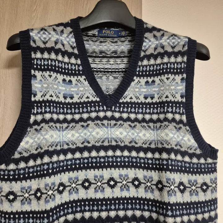 [BUNJANG] Polo Ralph Lauren Nordic Pattern Knit Vest - Size M / 폴로 랄프로렌 노르딕 패턴 니트 베스트 M