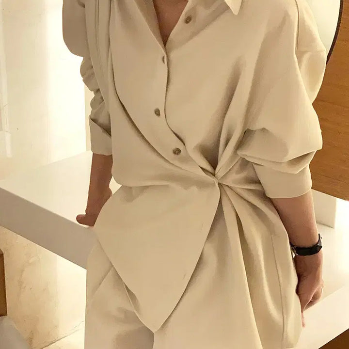 [BUNJANG] Around You Moienlab Shirt Cream Beige / 어라운드율 모엔랩셔츠 크림베이지 컬러
