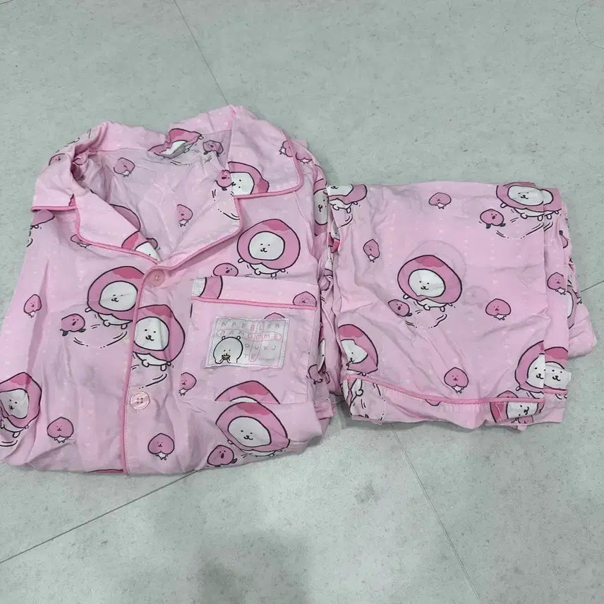 [BUNJANG] SPAO Nongdamgom Peach Damgom Pajama Set M / 스파오 농담곰 복숭아 담곰이 잠옷 파자마 세트 M