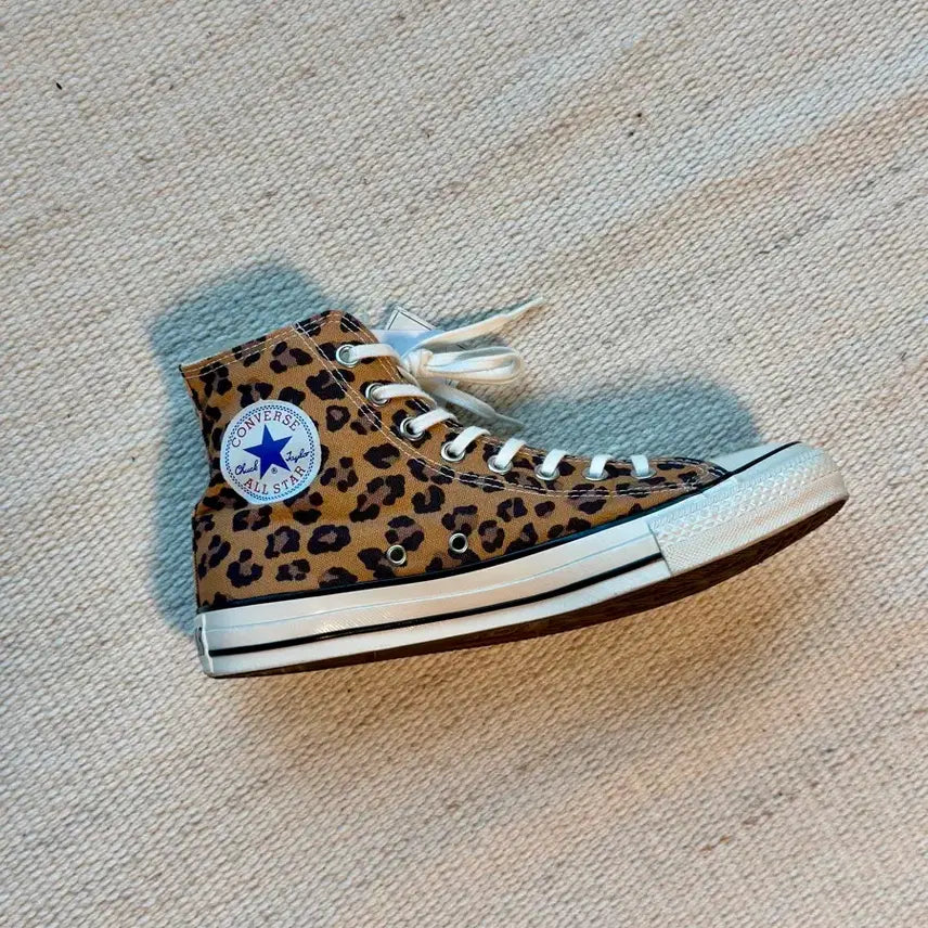 [BUNJANG] Wacko Maria x Converse All Star US Hi WM Leopard (270) / 와코마리아 x 컨버스 올스타 US 하이 WM 레오파드 270
