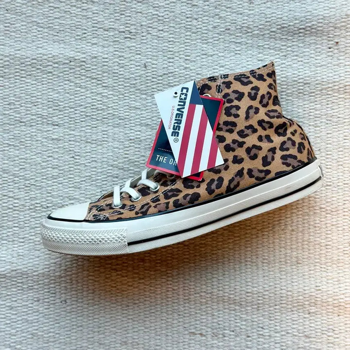 [BUNJANG] Wacko Maria x Converse All Star US Hi WM Leopard (270) / 와코마리아 x 컨버스 올스타 US 하이 WM 레오파드 270