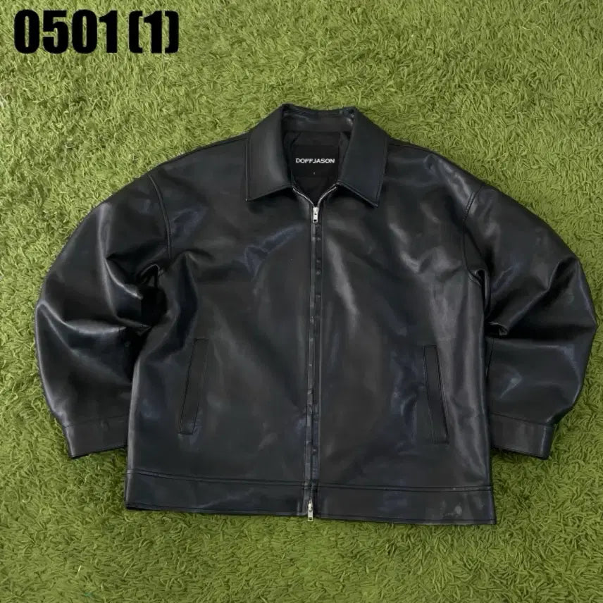 [BUNJANG] Vintage Leather Jacket - Size M / 빈티지 레더자켓 M