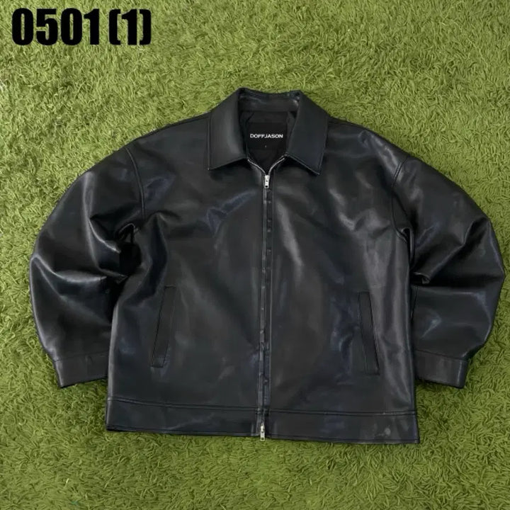 [BUNJANG] Vintage Leather Jacket - Size M / 빈티지 레더자켓 M