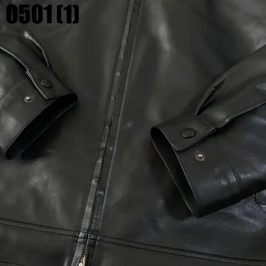 [BUNJANG] Vintage Leather Jacket - Size M / 빈티지 레더자켓 M