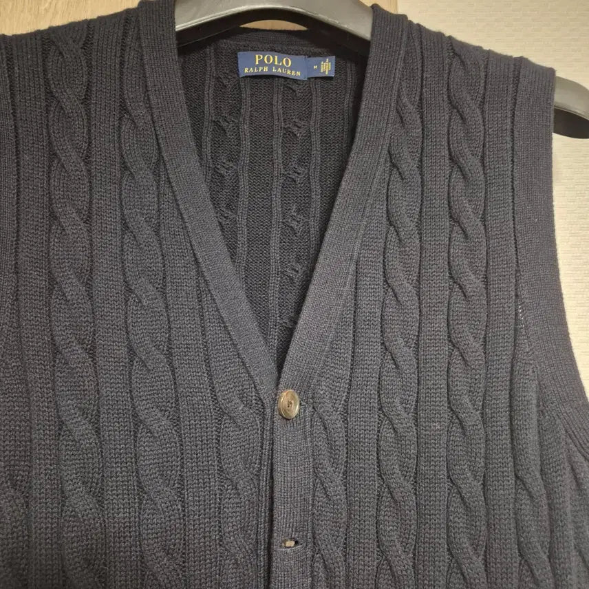[BUNJANG] Polo Ralph Lauren Cable Knit Vest M / 폴로 랄프로렌 케이블 니트 베스트 m