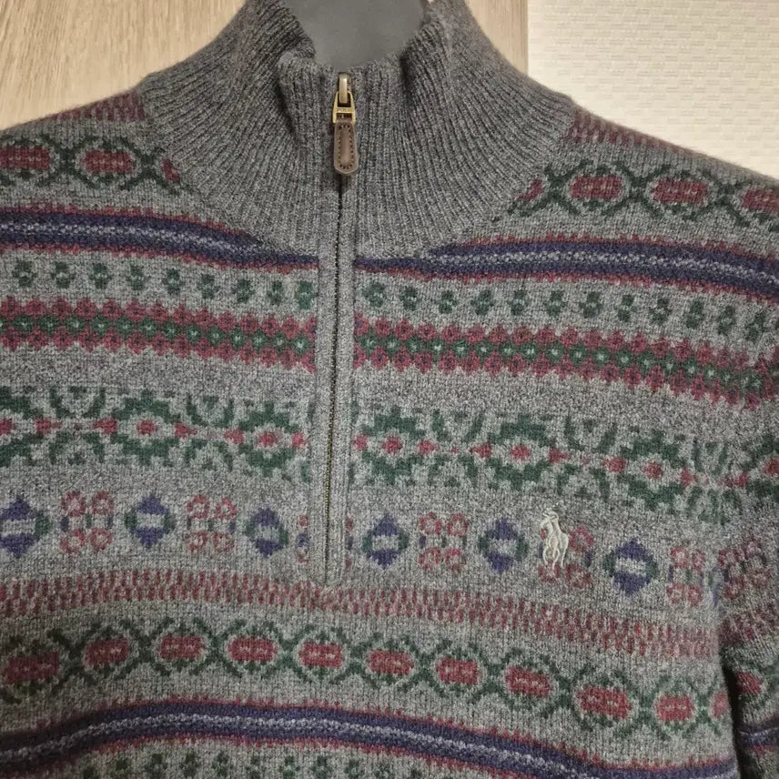 [BUNJANG] Polo Ralph Lauren Fair Isle Half-Zip Knit Sweater / 폴로 랄프로렌 페어아일 하프집업 니트 m