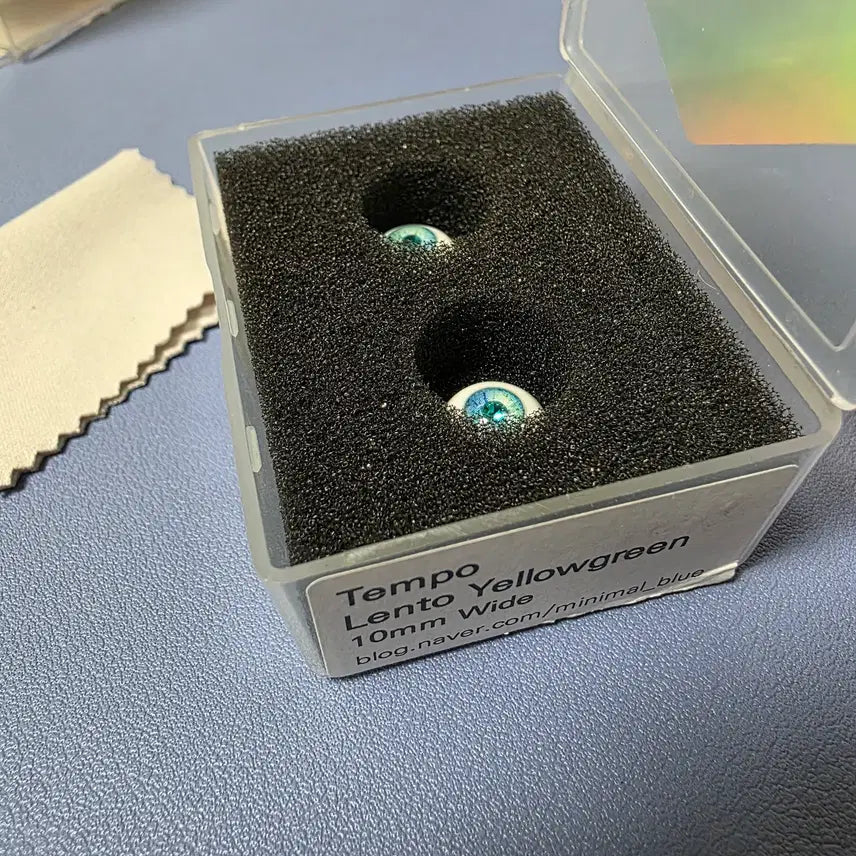 [BUNJANG] Minimal Blue Eye Rento 10mm Wide / 미니멀블루 안구 템포 렌토 옐로우그린 10mm 와이드