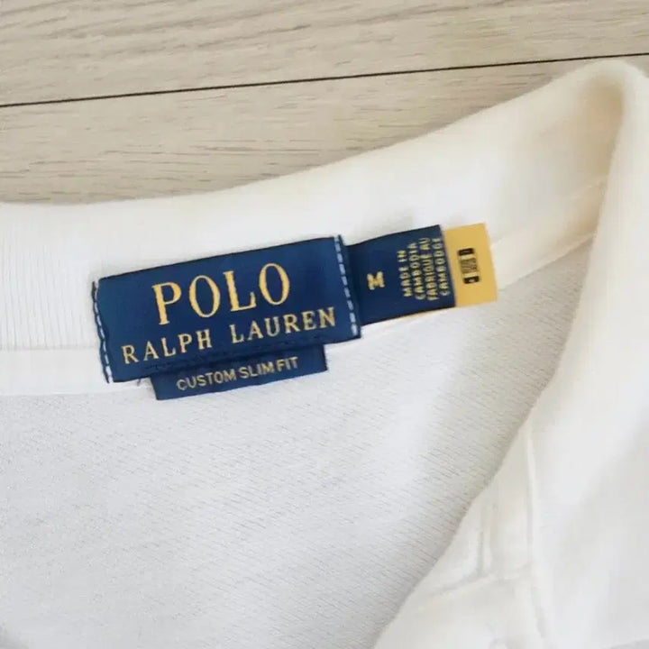 [BUNJANG] Polo Ralph Lauren White Custom Slim Fit Polo T-Shirt / 큐알정품) 폴로 화이트 카라티 드라이클리닝 완료