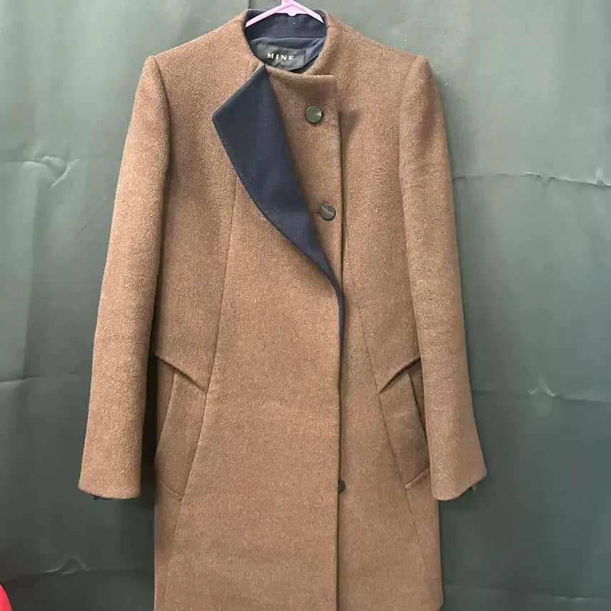 [BUNJANG] Mine Brown Half Coat / MINE 마인 브라운 하프 코트