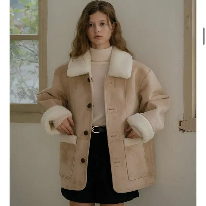 [BUNJANG] Till I Die Suede Mustang Jacket Beige / 틸아이다이 스웨이드 무스탕 자켓 베이지색상