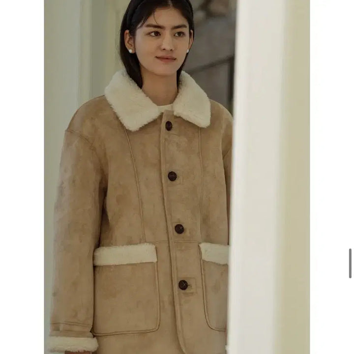 [BUNJANG] Till I Die Suede Mustang Jacket Beige / 틸아이다이 스웨이드 무스탕 자켓 베이지색상