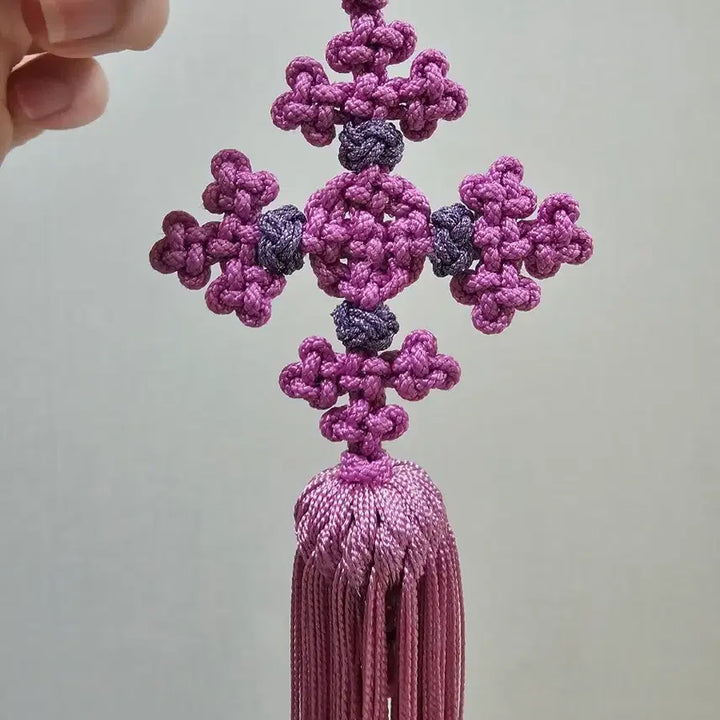[BUNJANG] Handmade Azalea Pink Norigae Ornament / (직접 제작)진달래분홍색 노리개