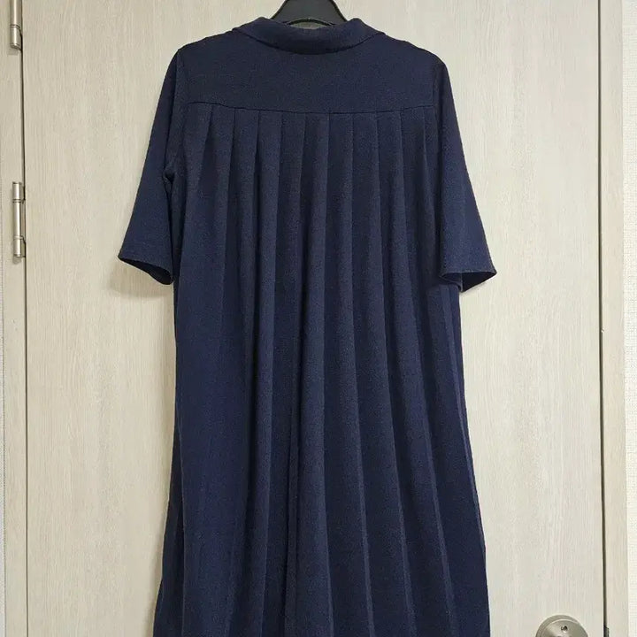 [BUNJANG] Lacoste Premium Pleated Pique Dress Navy Size 36 / (고급라인)라코스테 정품 피케 플리츠 원피스 36