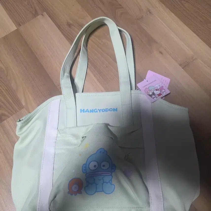 [BUNJANG] Sanrio Hangyodon Canvas Tote Bag / 산리오 한교동 캔버스 토트백