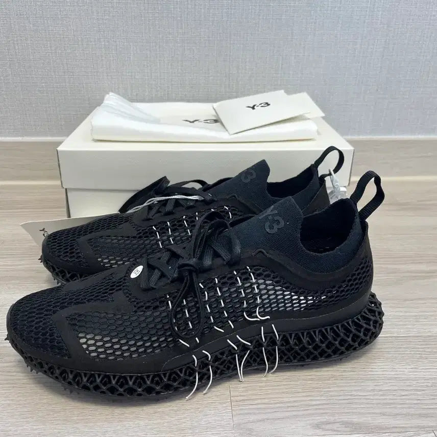 [BUNJANG] Y-3 4D Halo Sneakers Black / Y-3 / 4D 헤일로 스니커즈 블랙 / 265