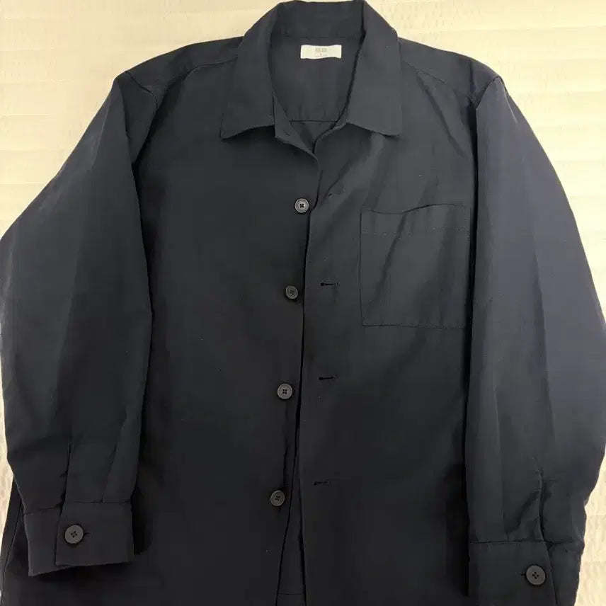 [BUNJANG] Uniqlo Cotton Linen Utility Jacket Navy XL / xl 105 유니클로 코튼 린넨 유틸리티 재킷 초어자켓