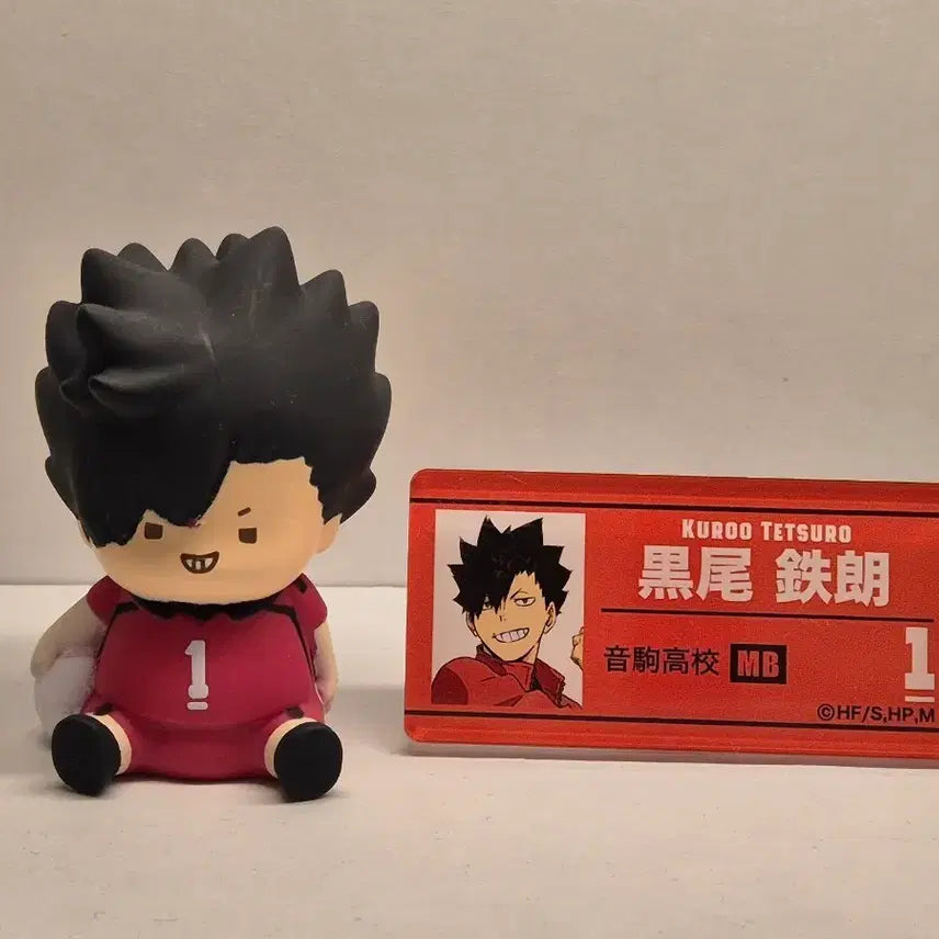 [BUNJANG] Haikyuu!! Kuroo Tetsuro Name Tag &amp; Gacha Set / 하이큐 쿠로오 이름표+가챠 굿즈