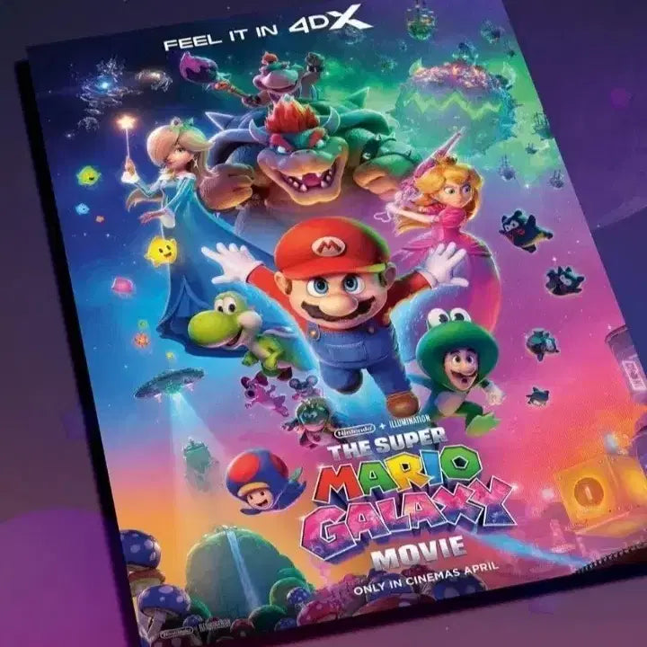 [BUNJANG] Super Mario Galaxy 4DX Poster / 슈퍼마리오 갤럭시 4DX 포스터 닌텐도 CGV